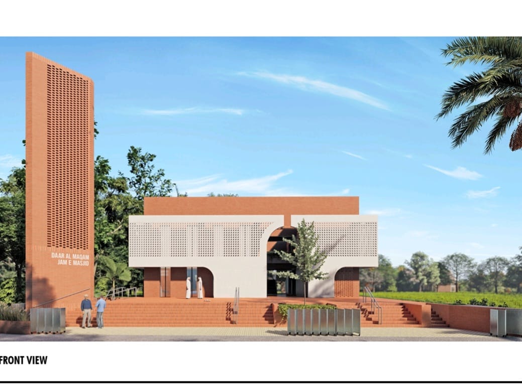 Mosque render: Front View
